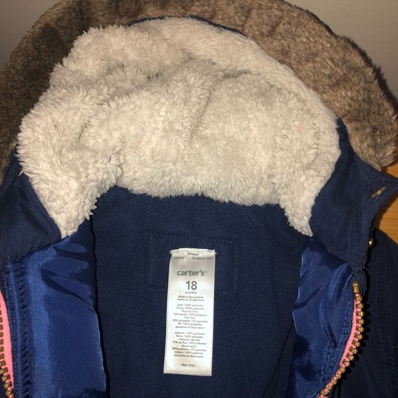 Carter’s girls winter coat - Picture 3 of 4